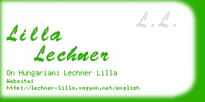 lilla lechner business card